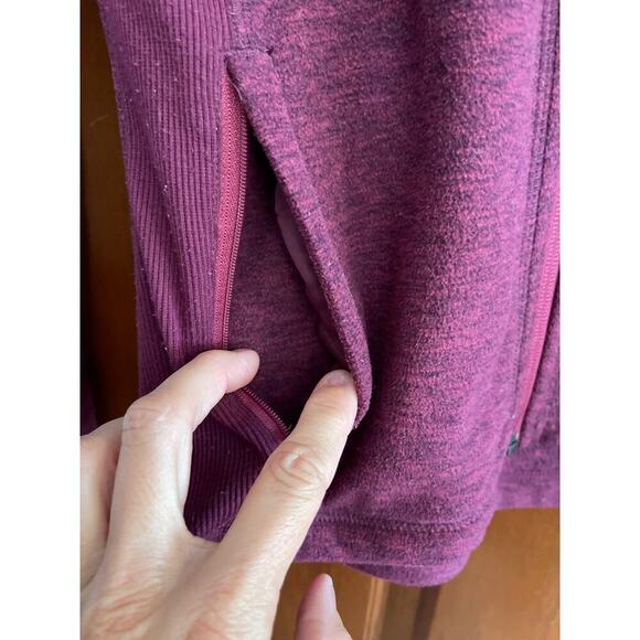 PRANA FLEECE ZIP UP HOODED JACKET XS - Picture 3 of 8